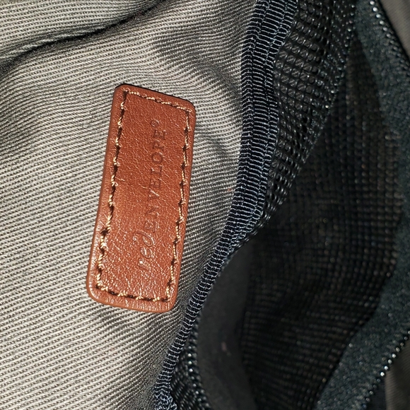 Red Envelope Black Leather Duffle Bag - Picture 3 of 5